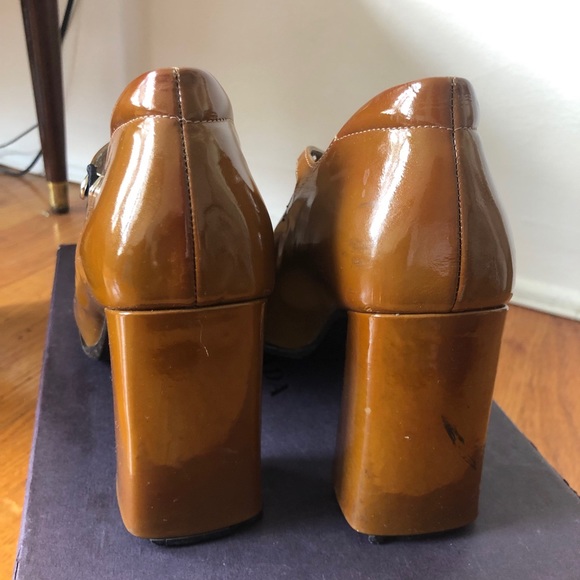 PRADA PATENT MARY JANE HEELS CIRCA 90S - Picture 3 of 4